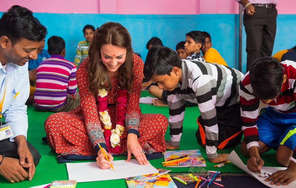 Kate Middleton Moments With Kids in India 2016