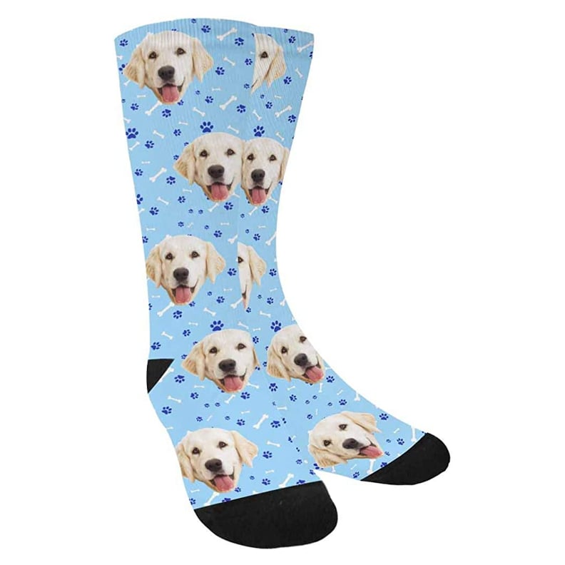 For Dog Dads: Custom Personalized Photo Pet Face Socks