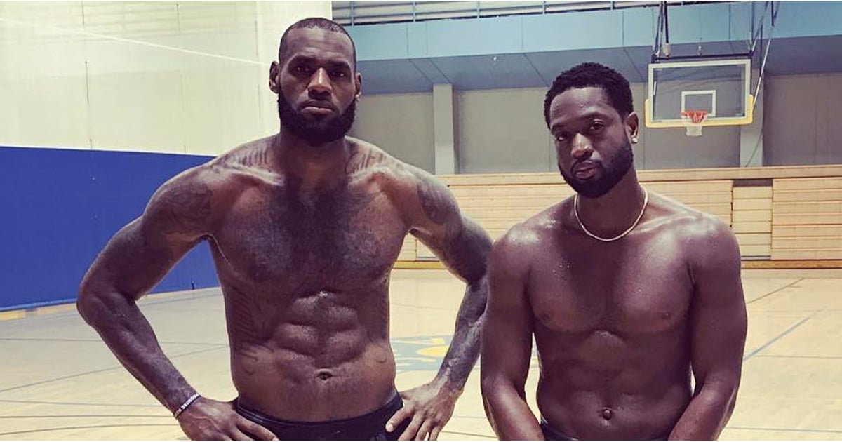 lebron james no shirt