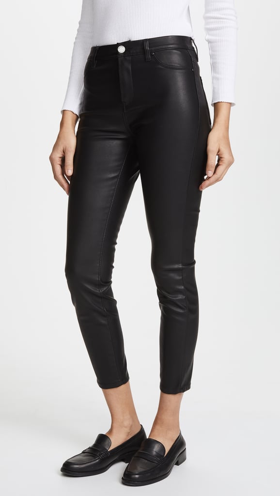 Blank Denim The Principle Mid Rise Vegan Leather Skinny Pants
