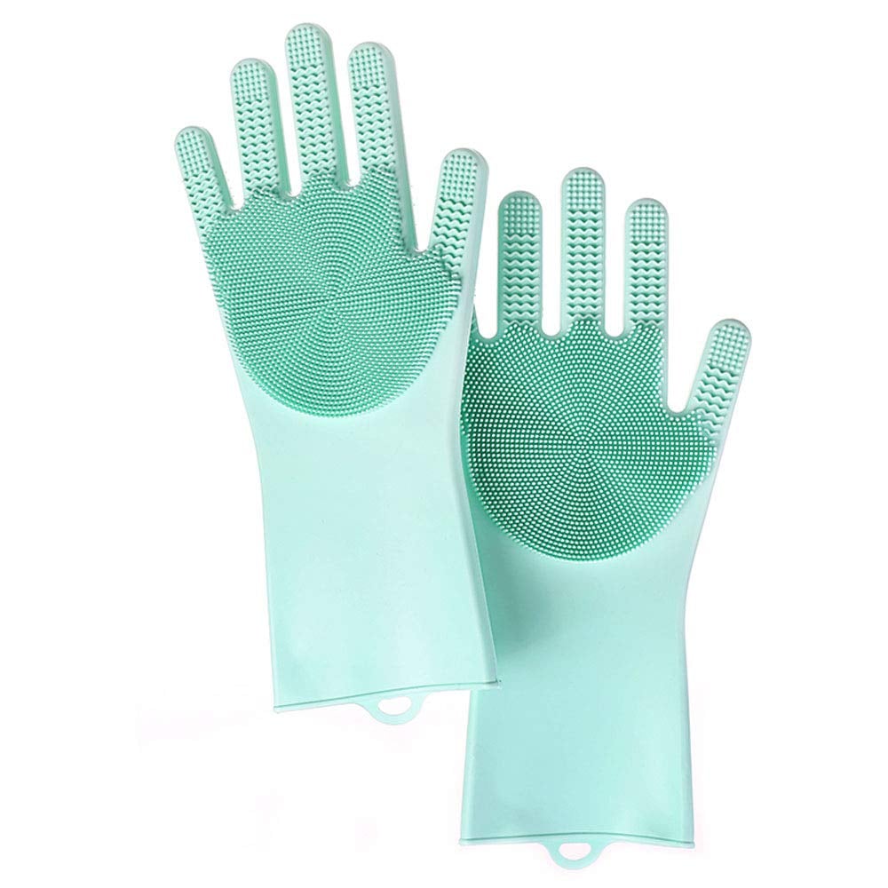 Hatsutec Magic Silicone Cleaning Gloves Silicone Dishwashing Gloves on Amazon POPSUGAR