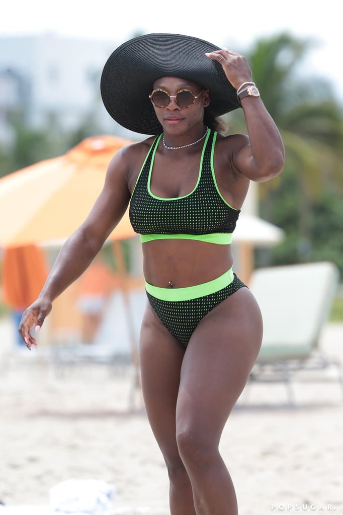 Serena Williams Wears a Bikini in Miami Beach Pictures.
