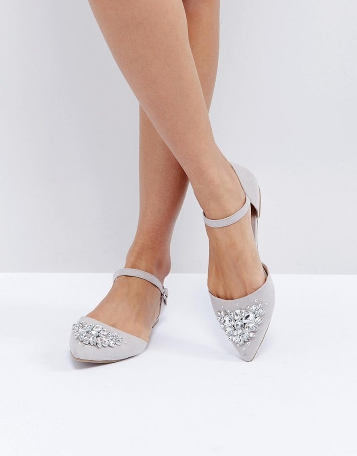 jeweled flat shoes