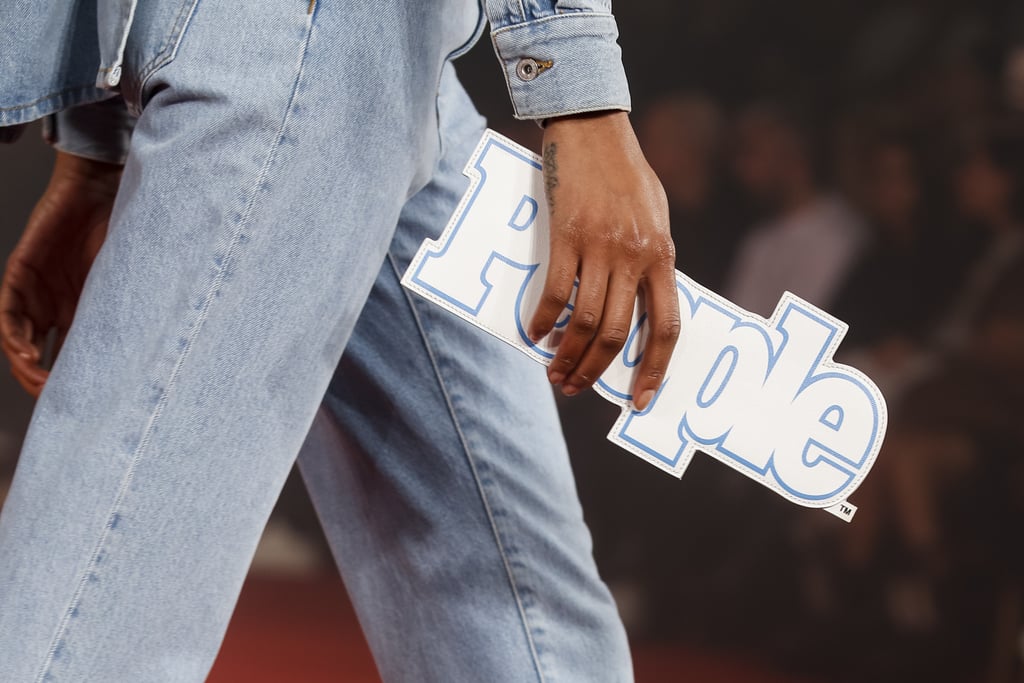 Princess Diana has also seen many People covers, so sure enough, Virgil re-purposed the logo onto one of his Spring 2018 pouches.