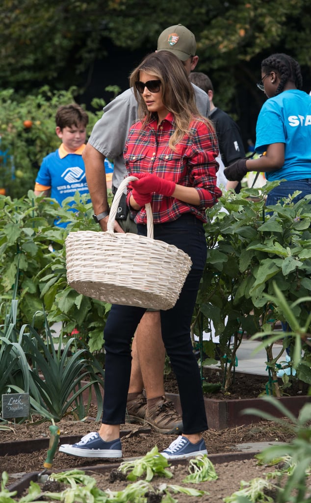 Melania Trump Balmain Gardening Shirt
