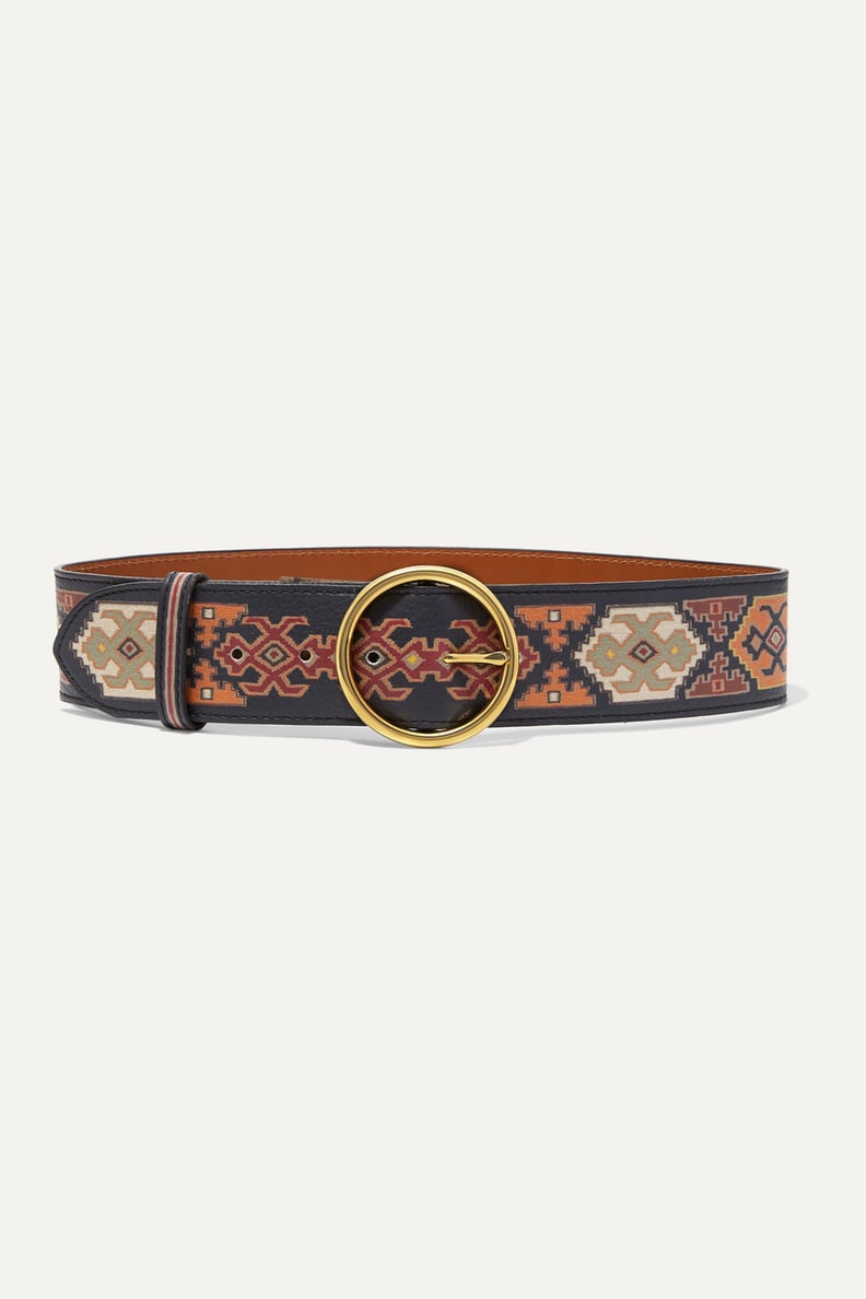 Etro Printed leather belt