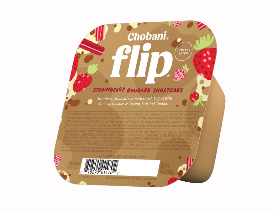Strawberry Rhubarb Shortcake Flip Chobani Summer 2018 Greek Yogurt