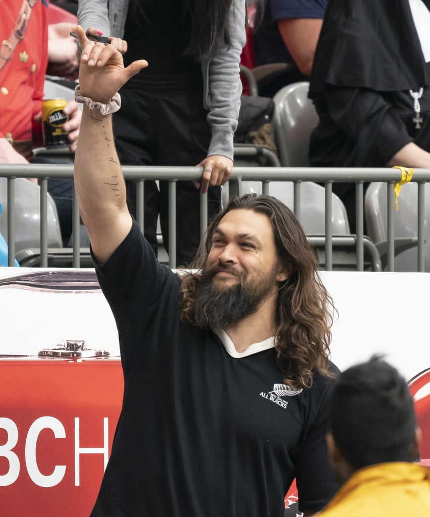 Jason Momoa at Rugby Match in Canada March 2019