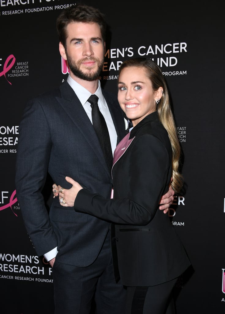 Miley Cyrus Liam Hemsworth at Cancer Research Fund Gala 2019