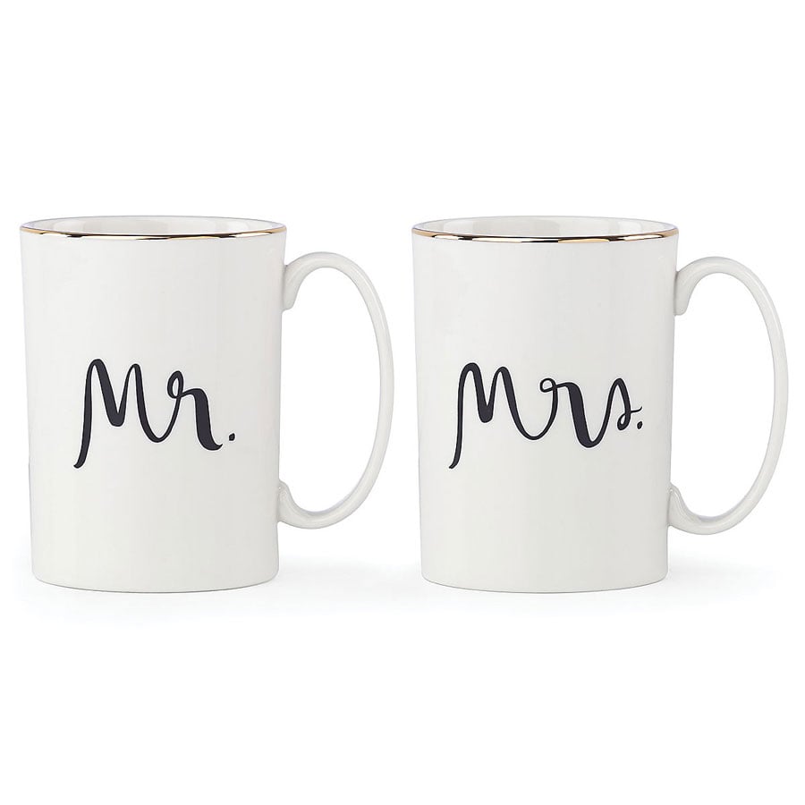 Kate Spade Mr & Mrs Mug Set