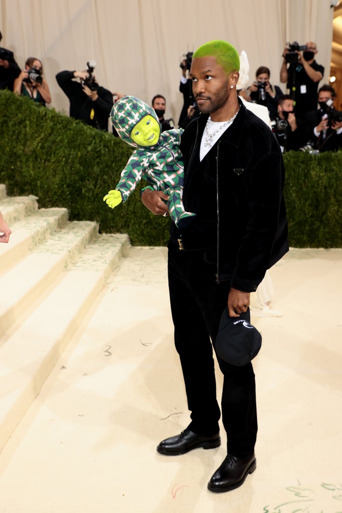 Frank Ocean and His Green Baby at the Met Gala 2021