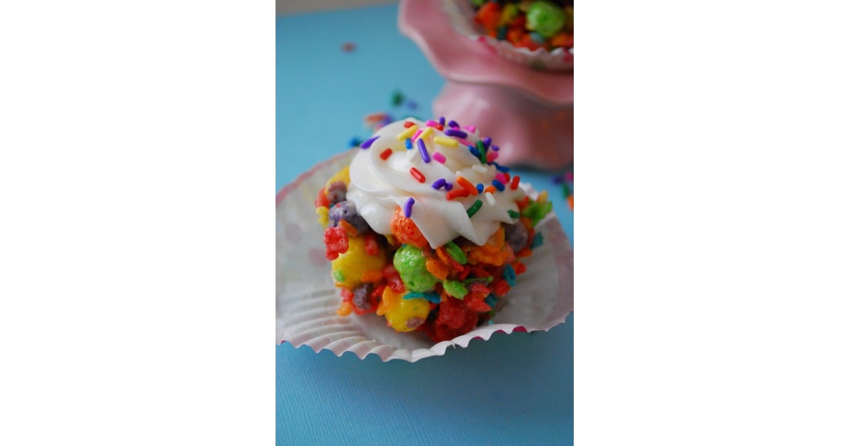 Fruity Pebbles Rice Krispies Cupcakes Cereal Dessert Recipes