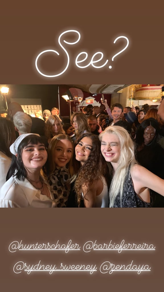 Hunter Schafer, Barbie Ferreira, and Sydney Sweeney at NYFW