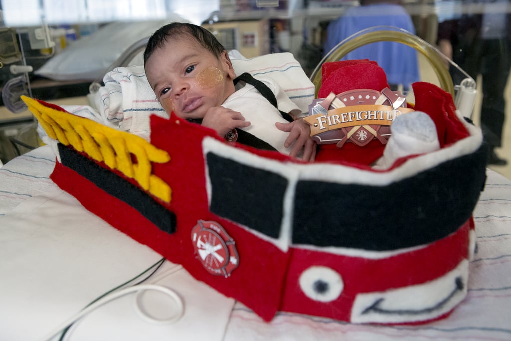 Babies in Halloween Costumes at Hospital
