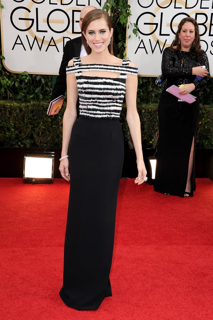 Allison Williams at the Golden Globes 2014