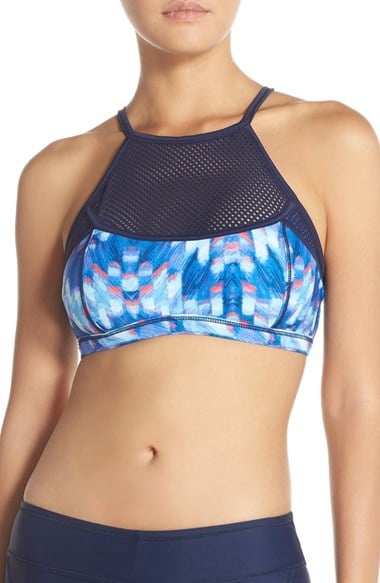 Zella Mesh Inset Bikini Top