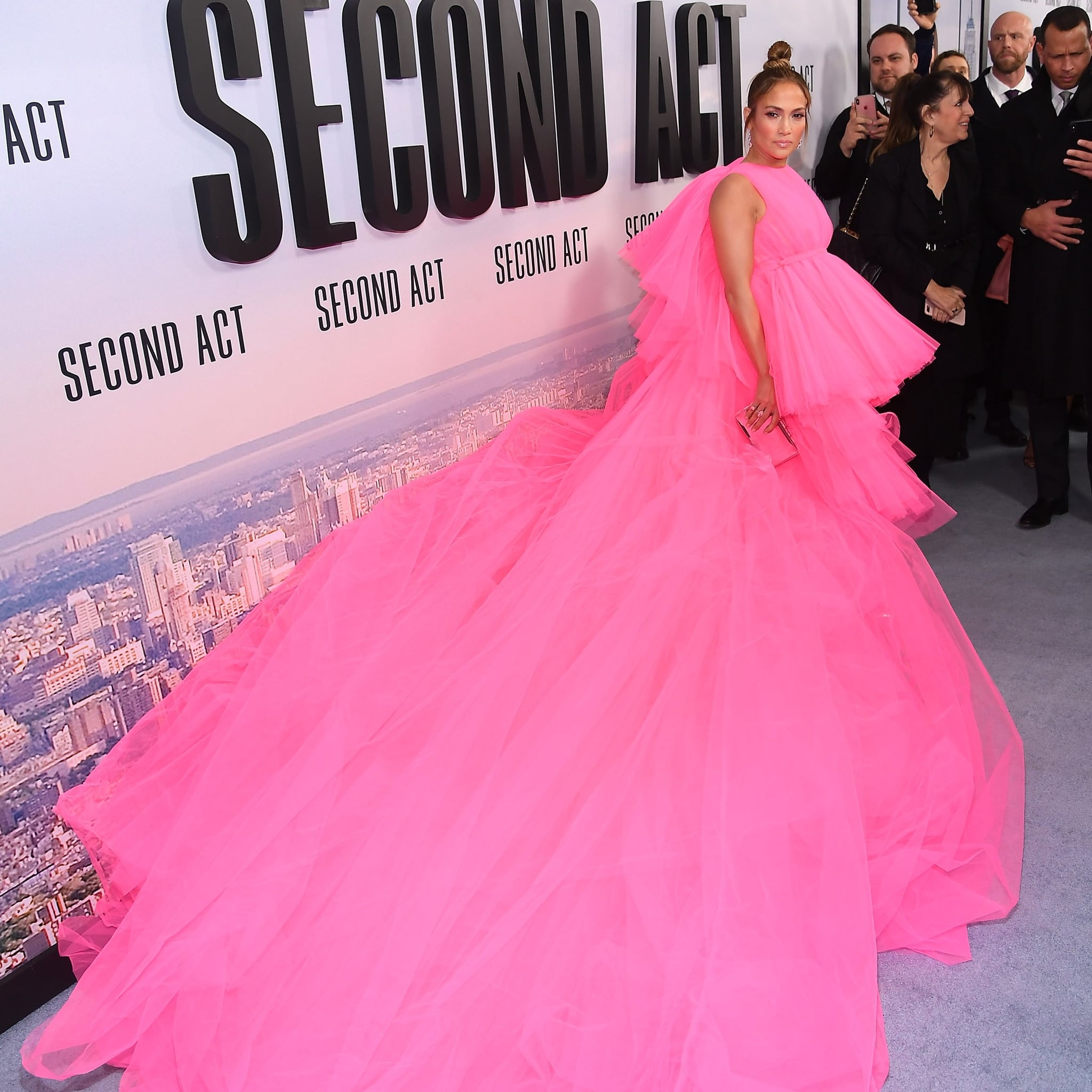 Jennifer Lopez's Hot-Pink Dress at the 