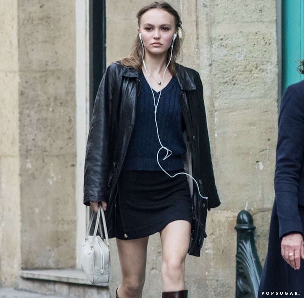 Lily Rose Depp Wearing Brandy Melville Popsugar Fashion 