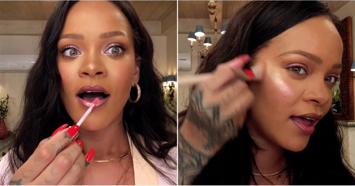 Rihanna's Makeup Tutorial For Vogue POPSUGAR Beauty