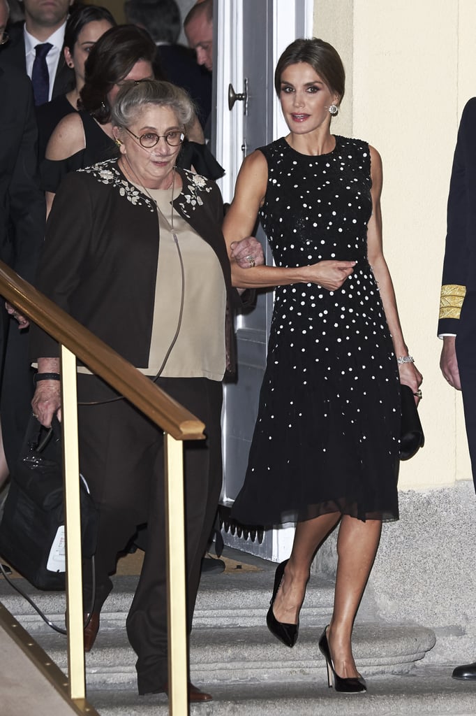 Queen Letizia Carolina Herrera Sequin Dress