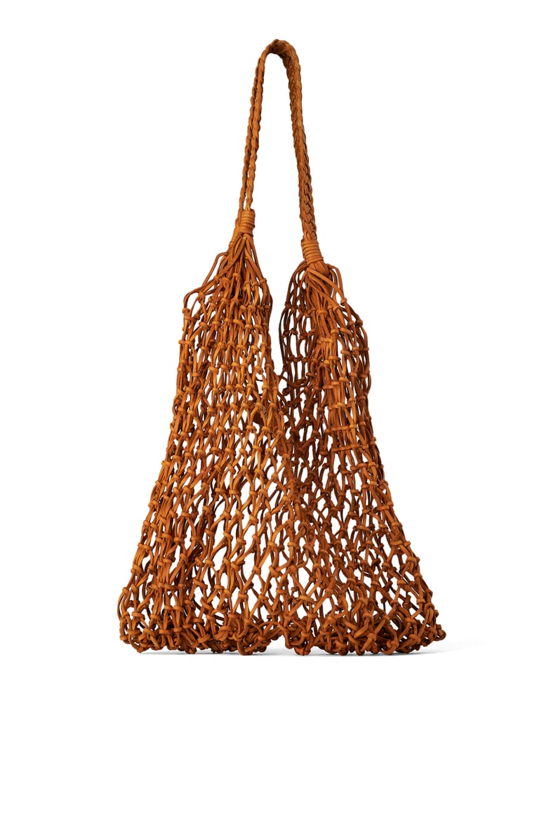 Zara Studio Woven Leather Shopper