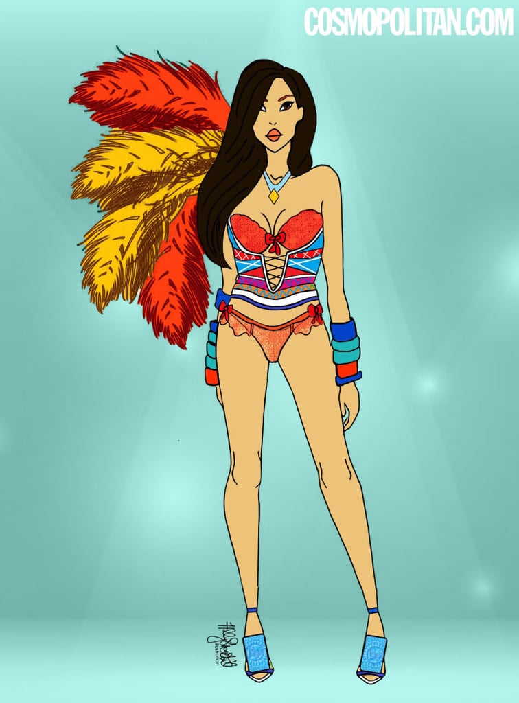 Pocahontas as Joan Smalls