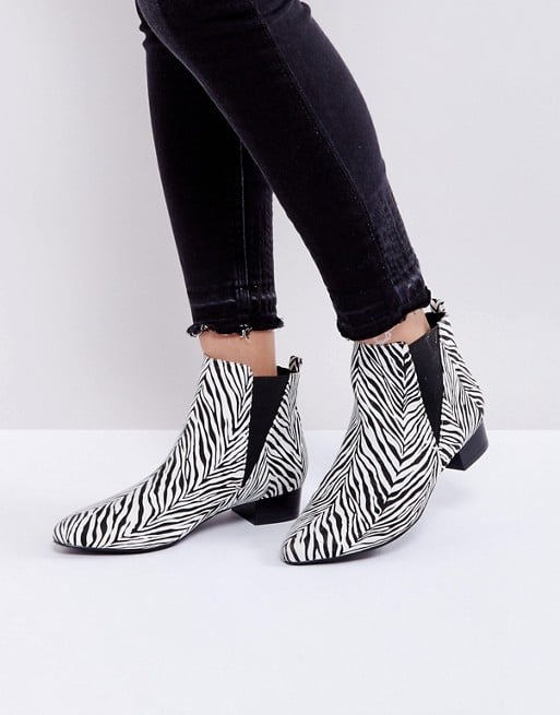 London Rebel Kitten Heel Point Boot