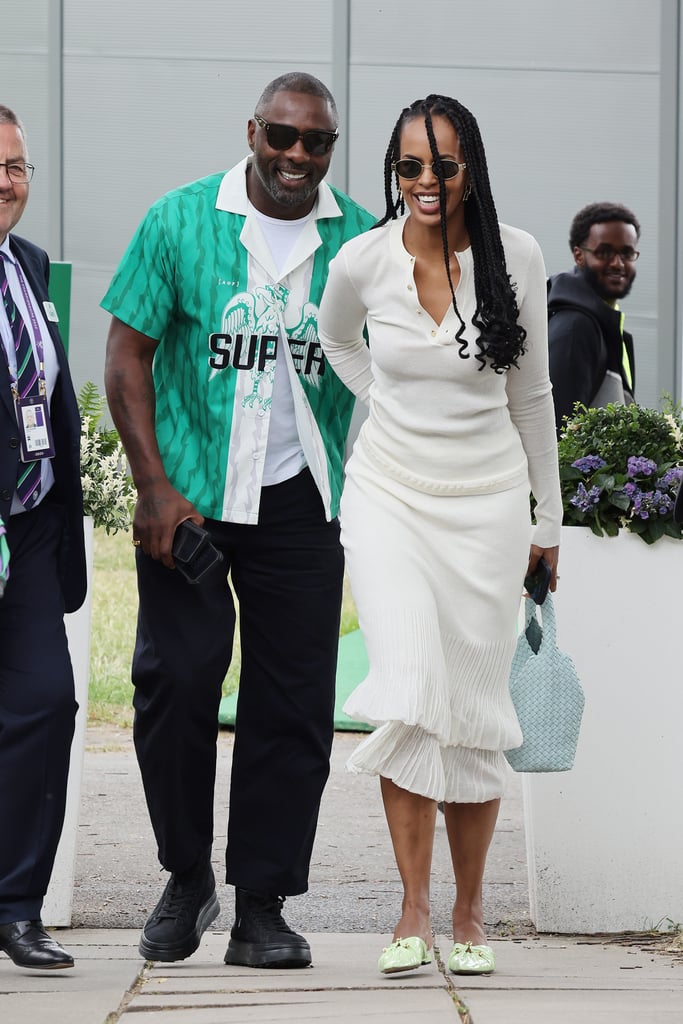 Idris Elba and Sabrina Dhowre Elba at Wimbledon 2023