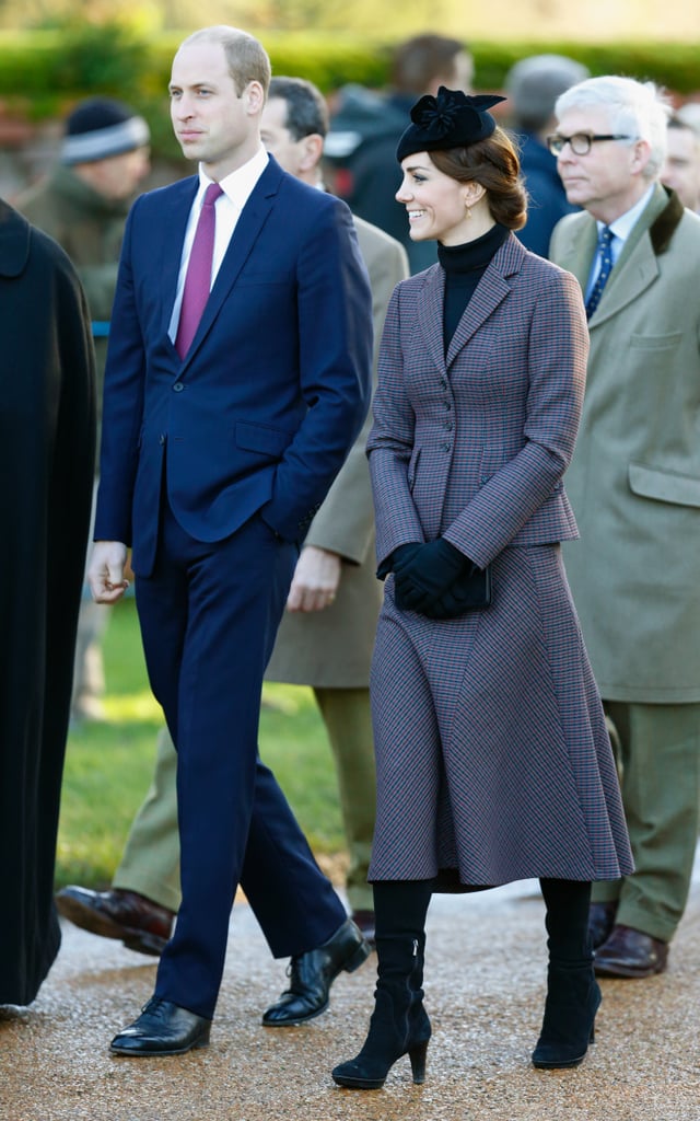 Kate Middleton and Prince William in Sandringham 2016