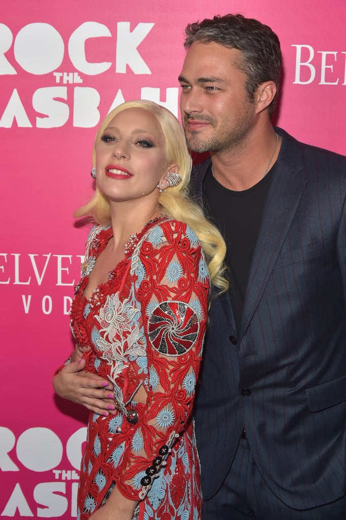Lady Gaga and Taylor Kinney at the Rock the Kasbah Premiere