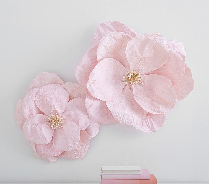Jumbo Crepe Pink Paper Flowers Set