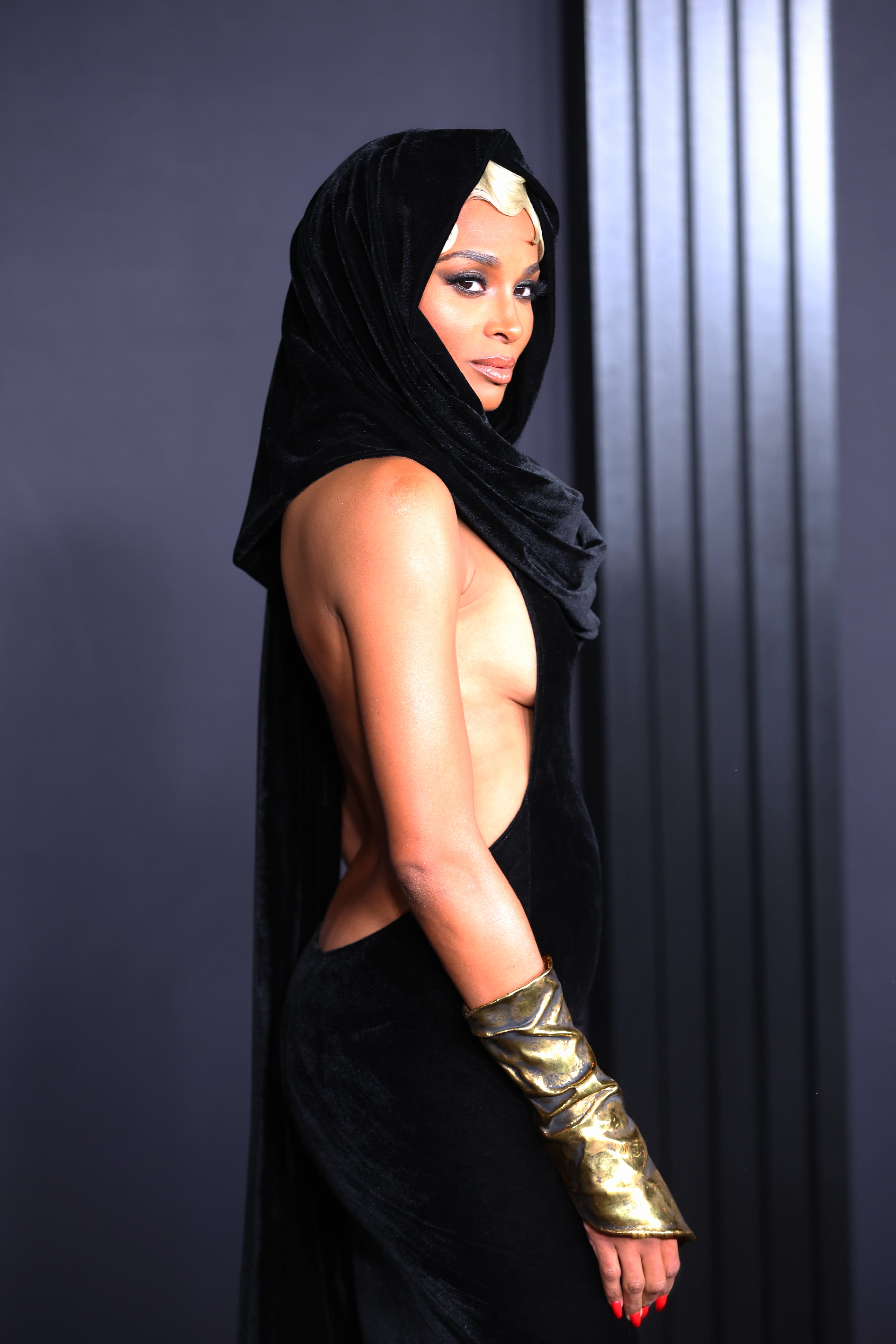 Ciara Wears a Hooded Gown to Black Music Collective