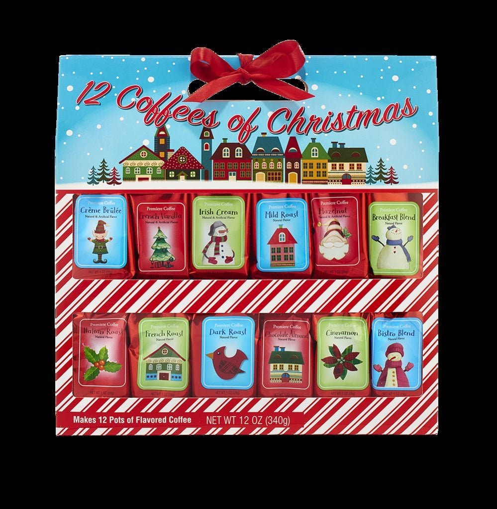 12 Coffees of Christmas Holiday Boxed Gift Set