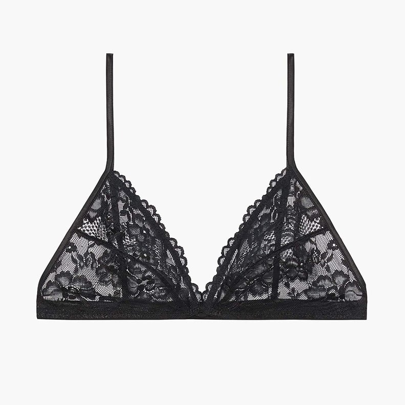 Savage X Fenty Women's Curvy Floral Lace and Mesh Bralette