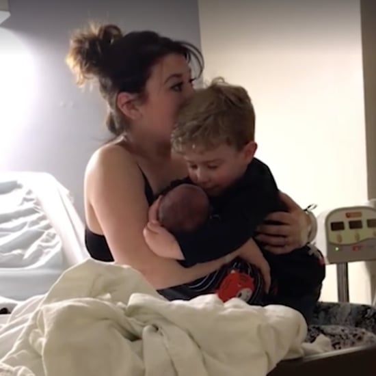 Little Boy Ignores His Mom When Meeting New Sibling