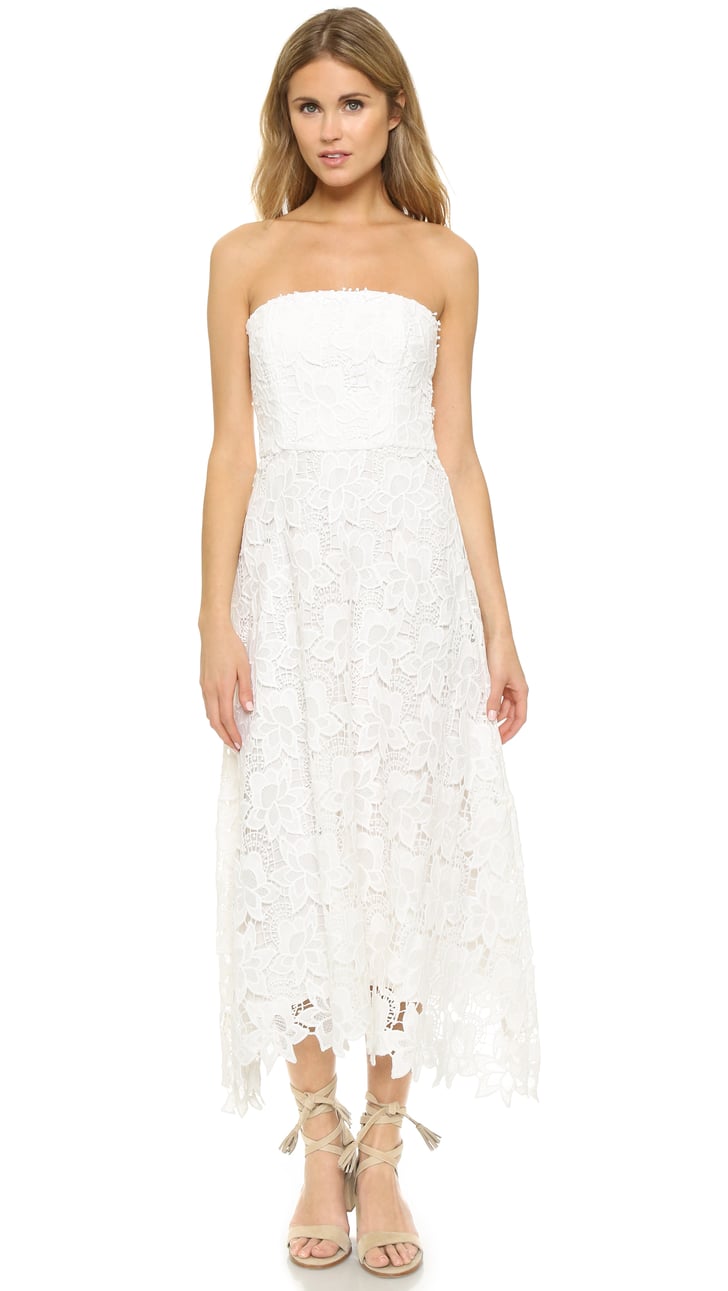 bb dakota lace midi dress