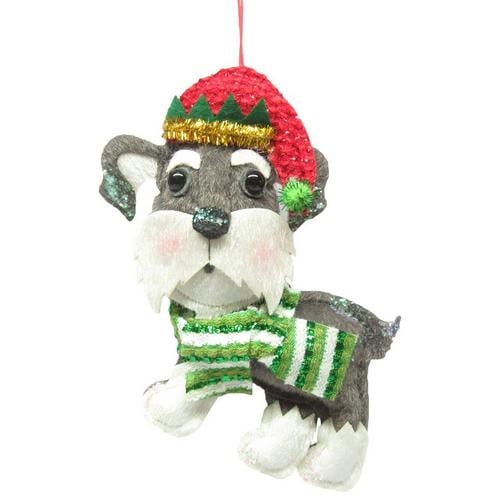 Brighten the Season Schnauzer Ornament
