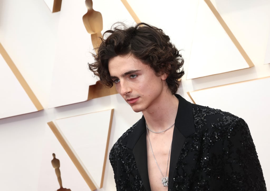 Timothée Chalamet's Shirtless in Louis Vuitton at the Oscars