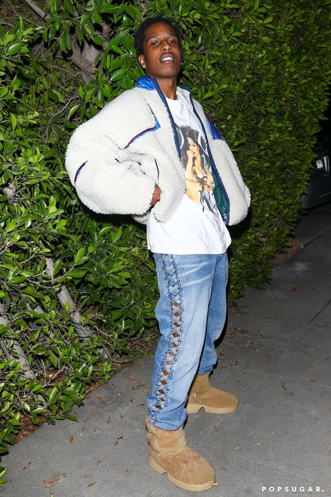 A$AP Rocky Out in Los Angeles After Becoming a Dad