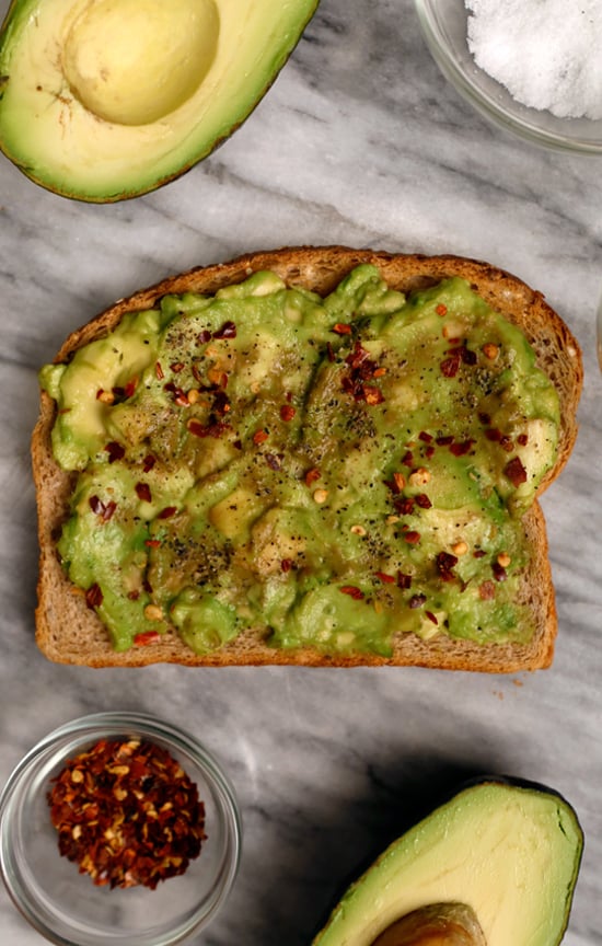 Avocado Toast With Red Pepper Flakes