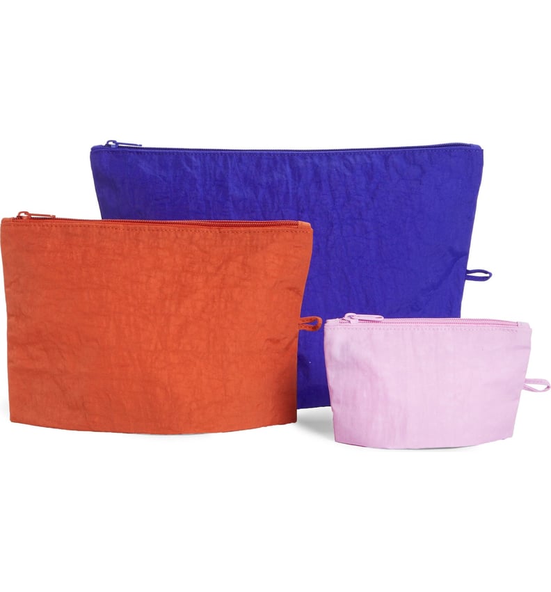 Baggu Go Set of 3 Nylon Zip Pouches