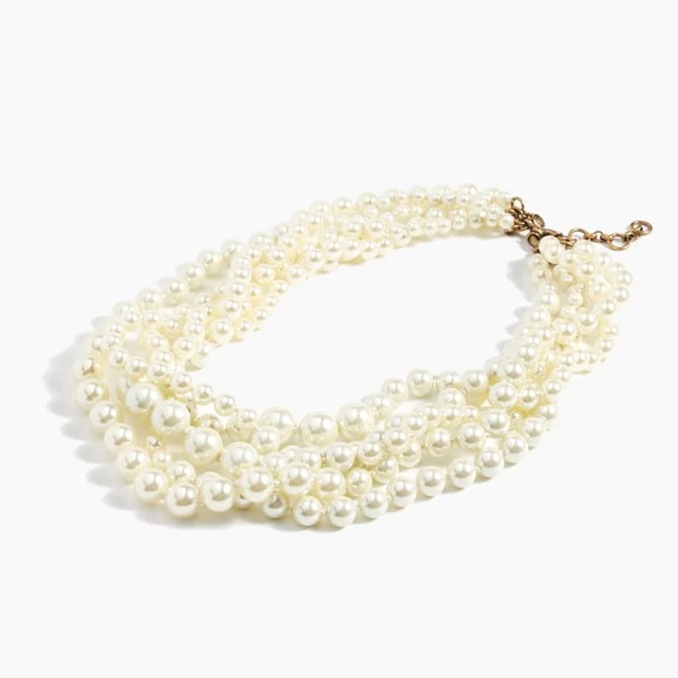 J.Crew Pearl Twisted Hammock Necklace