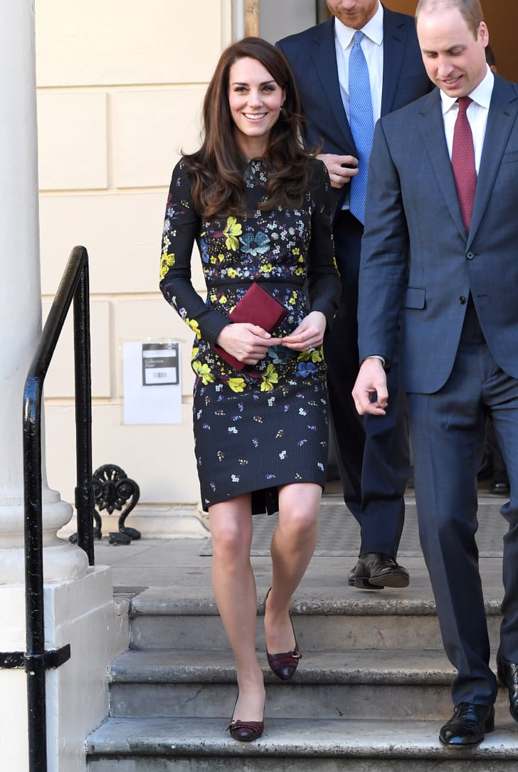 Kate Middleton Floral Erdem Dress Jan. 2017 | POPSUGAR Fashion Photo 2