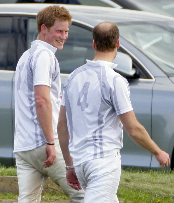 Pictures of Prince William and Prince Harry Playing Sports
