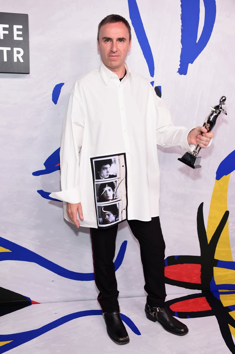 Menswear Designer of the Year and Womenswear Designer of the Year: Raf Simons of Calvin Klein