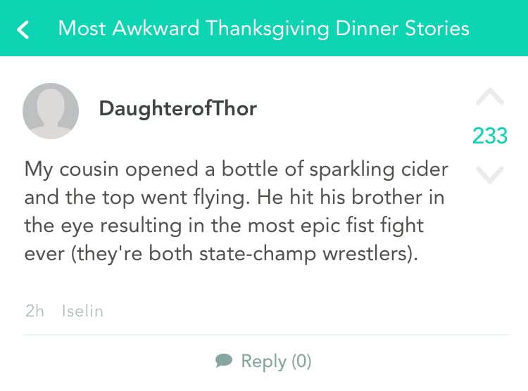 Know That Fights Over Anything Can Happen.