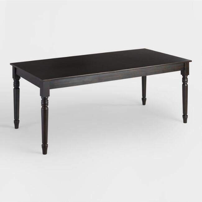 Rubbed Black Wood Quade Table ($450)
