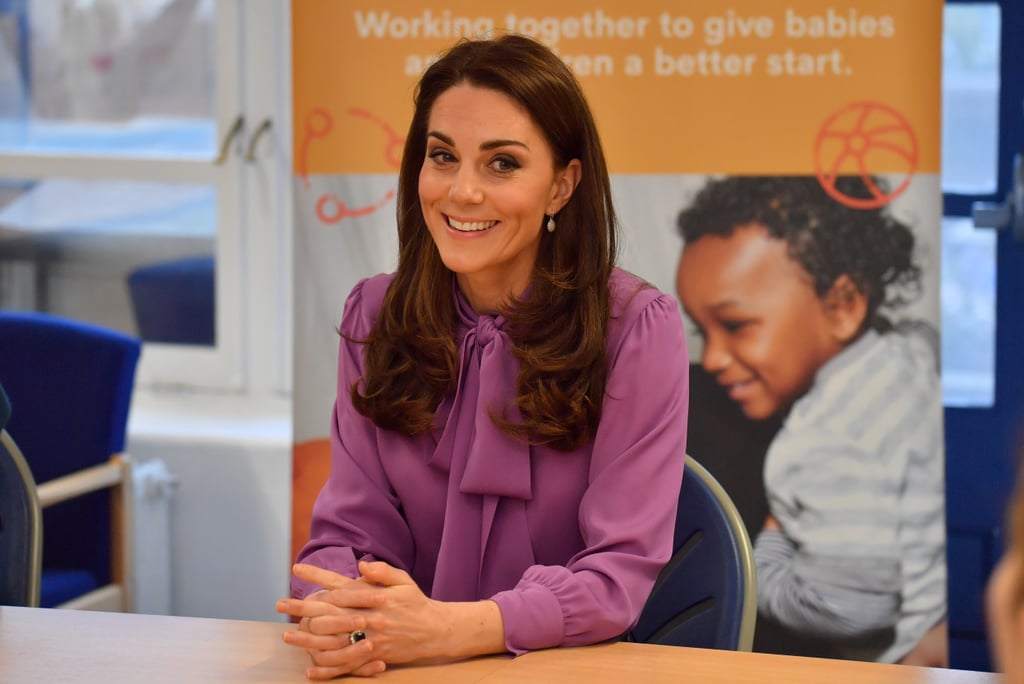 Kate Middleton Gucci Shirt and Jigsaw Pants March 2019