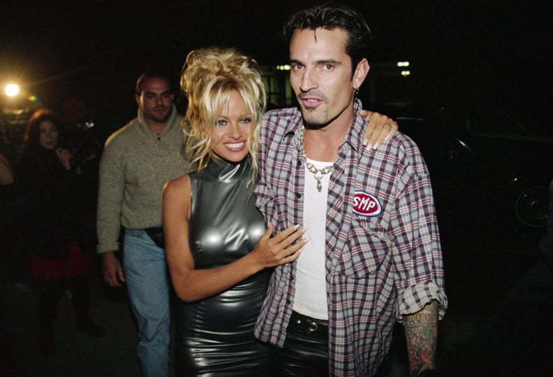 Pamela Anderson and Tommy Lee Hugging (Photo by �� Steve Starr/CORBIS/Corbis via Getty Images)