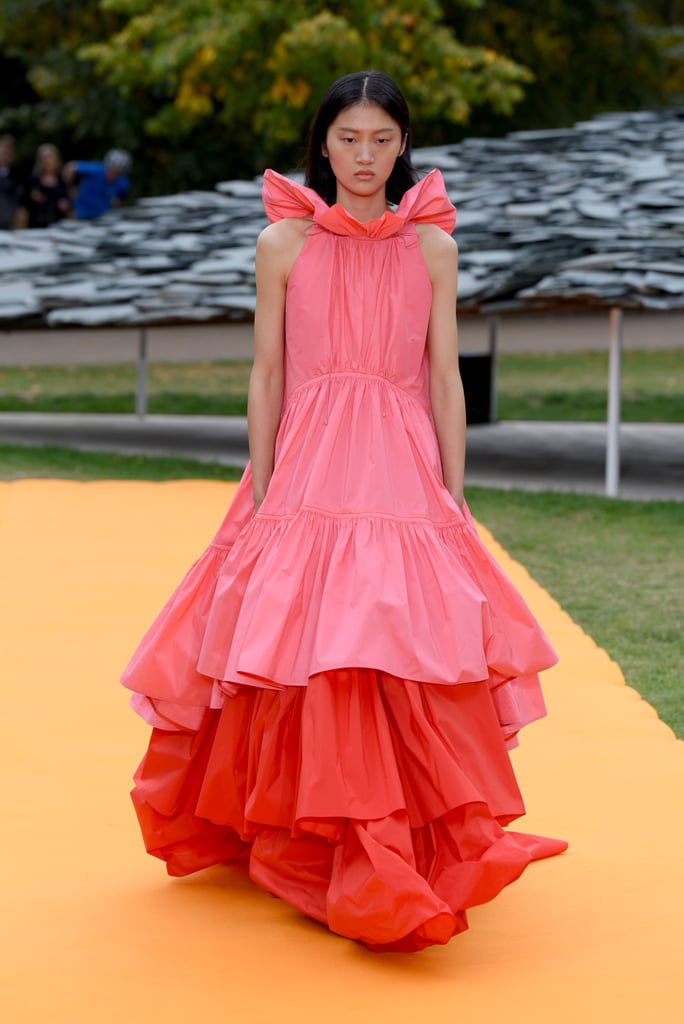 A Pink and Red Gown From the Roksanda Runway at London Fashion Week